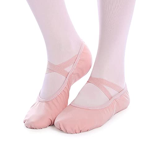 Bezioner Zapatillas de Ballet Canvas Dance Zapatos Split Único Rosa 37