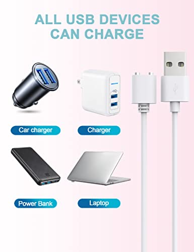 Bicmice Cable de carga magnético USB DC de 2.6 pies (7 mm)