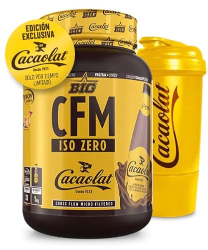 BIG CFM ISO ZERO CACAOLAT 1kg con mezclador proteina isolada