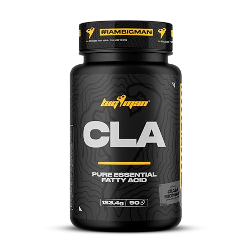 BigMan | CLA Acido Linoleico Conjugado 90 Caps | Aceite de Cartamo | No-GMO | 1600mg al Dia