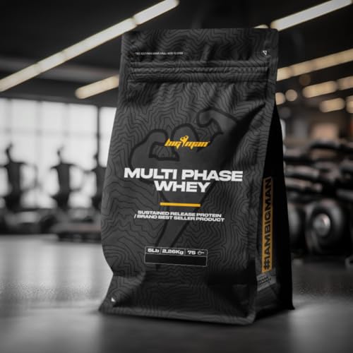 BigMan | Multi-Phase | Proteína Secuencial | Proteína de Suero de Leche | Hidrolizado de Proteína | Caseinato Calcico | Péptidos de Glutamina | Gana Masa Muscular (Cookies, 2260)