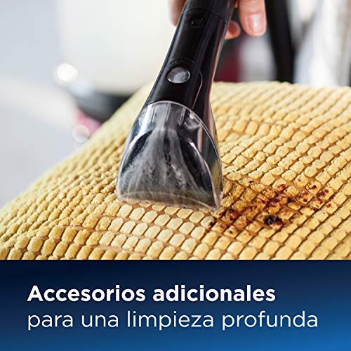 BISSELL ProHeat 2x Revolution Limpia Moquetas Profesional | Elimina Suciedad y Manchas | Potente Motor de 800W | Capacidad del Depósito de 3,7 Litros | Para Moquetas, Escaleras y Tapicerías | 1858N