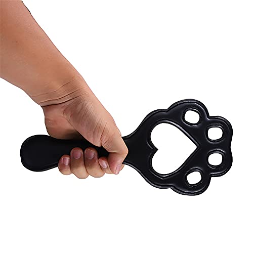 Black Pats Cat Paws Shape- Cuero Whǐp para Cosplay