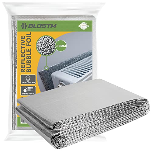 BLOSTM Panel Reflectante Radiador - 5m x 60cm Aislante Termico Radiadores 3,6mm De Espesor Aislante Termico Reflexivo Ahorra Energía Y Dinero Paneles Aislantes Termicos con Adhesivas