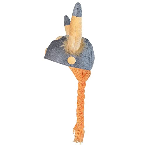 Boland 01296 - Casco galo, sombrero de tela, vikingo, guerrero, trenzas suaves, romano, carnaval, halloween, disfraz, fiesta temática, disfraz, teatro, tocado
