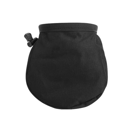 Bolsa de Magnesia, Cubo Bolsa de Magnesia Ajustable con Cierre de Cordón y Bolsillo con Cremallera Equipo de Escalada para Gimnasia Escalada