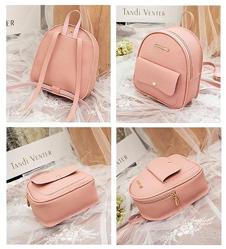 Bolsos Mochila Mujer, Antirrobo Impermeable Cuero Nylon Pequeña Mochilas Bolso Casual para Mujer de Viaje Tela Bolsa, Mujeres Urbanas Mano Compras Bolsas y Juvenil Chica Mini Bag