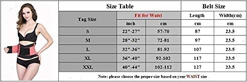 Boolavard Cinturón Waist Trainer para Mujer - Cinturón Cincher Trimmer - Cinturón Adelgazante para el Cuerpo - Cinturón Deportivo con Faja (UP UP) (Naranja, S)