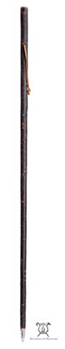 Bordón para Caminar por la montaña Madera castaño Natural con Piel 125cm Talla L (531) Senderismo