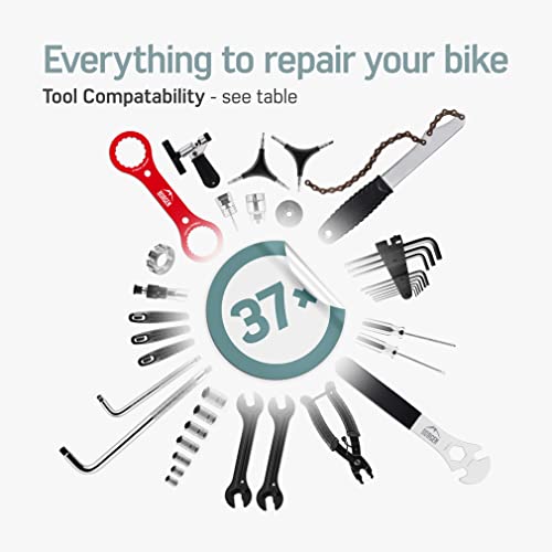 Borgen Maletín de Herramientas para Bicicletas - 37 Piezas - Juego de Herramientas - Juego de reparación de Bicicletas - Adecuado para MTB, Bicicleta de Carretera, Bicicleta de Ciudad, E-Bike