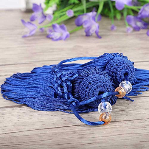 Borla China Tai Chi Espada Borla Artes Marciales Chinas Kungfu Espada Borla para Taiji Espada Home Handing Decoration(Royalblue Short Sword Tassel)