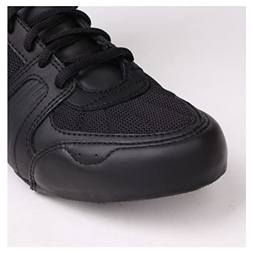 Botas de boxeo para mujer Lonsdale, calzado deportivo de cordones de corte medio, color Negro, talla 6.5 UK