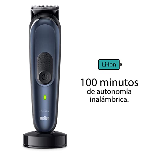 Braun Recortadora de Barba Series 7 Máquina Cortar Pelo, Cortapelos Hombre Kit 11 en 1 Para Barba, Pelo, Depilación Masculina, MGK7450