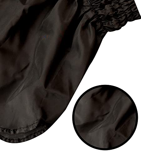 Buddha Fight Wear - Short Tradicional de Muay Thai Old School - Nylon - Secado Rápido - Patrón Europeo estándar - Gran adaptación a la morfología de Cada Luchador - Color Negro+Oro - Talla L