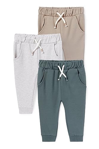 C&A Bebés niños Pantalón de Deporte Pack: 3 Prendas, 1 Precio Beis 74