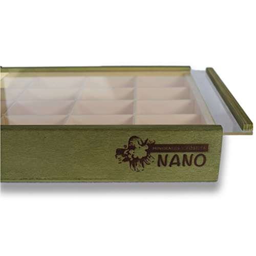 Caja Expositora de Madera con 30 Compartimentos