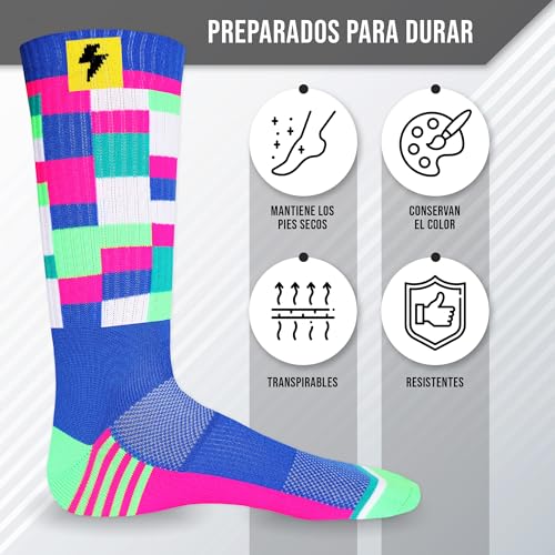 Calcetines Deporte Hombre y Mujer - Calcetines Adecuados para Running, Ciclismo, Crossfit, Pádel y Fitness - Diseño Ergonómico para tu Ejercicio y Entrenamientos Diarios