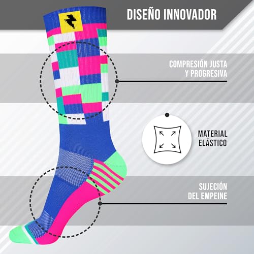 Calcetines Deporte Hombre y Mujer - Calcetines Adecuados para Running, Ciclismo, Crossfit, Pádel y Fitness - Diseño Ergonómico para tu Ejercicio y Entrenamientos Diarios