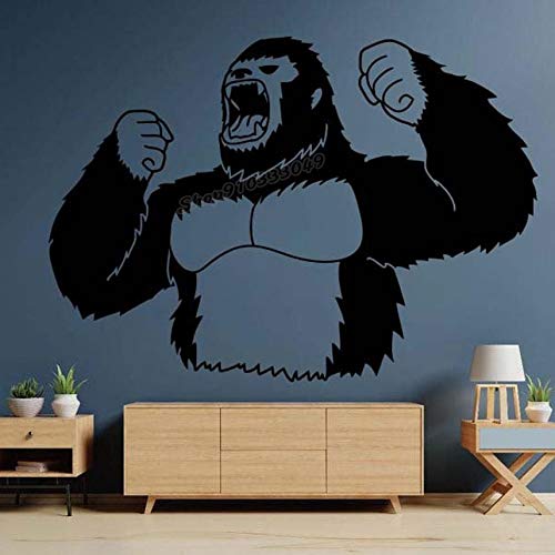 Calcomanía de vinilo para pared, diseño atlético, gimnasio, músculo, para decoración de habitación, 59 x 42 cm