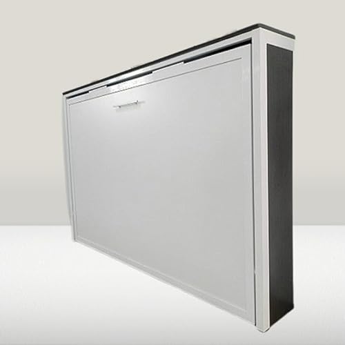 Cama Horizontal MK2 I Todas las medidas, Color partes metálicas y Base en blanco. (90x190 cm, Estructura Metálica y Base Blanco)