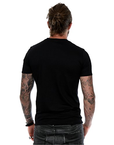 Camiseta con logotipo de Queen, para hombres Negro negro L