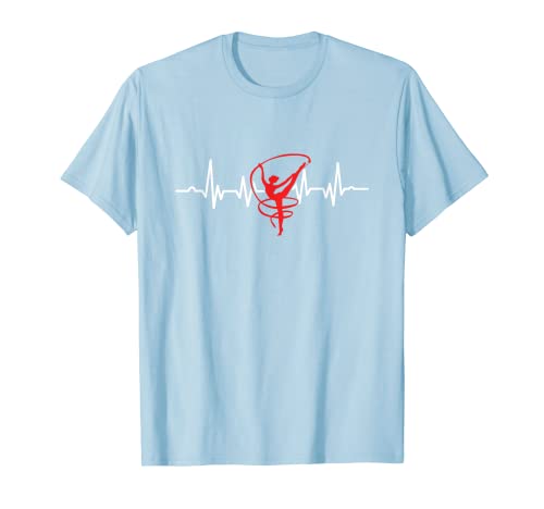 Camiseta de gimnasia rítmica con cinta de gimnasia Camiseta