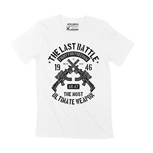 Camiseta para Hombre La Última Batalla 1946 - El Arma Más Definitiva – The Last Battle 1946 - The Most Ultimate Weapon – Regalo Diseño Gráfico 78 Años Cumpleaños Aniversario Moda Año 1946 Blanco XL