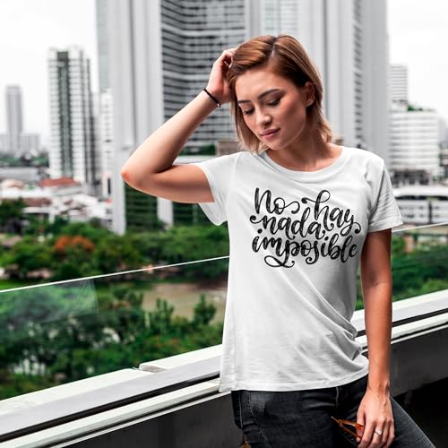 Camiseta Personalizada Sé Original y Exclusivo Camiseta Blanca o Negra Personaliza a Todo Color Impresión en DTG o DTF · Algodón 100% ‍ Unisex ‍ (L, Blanco)
