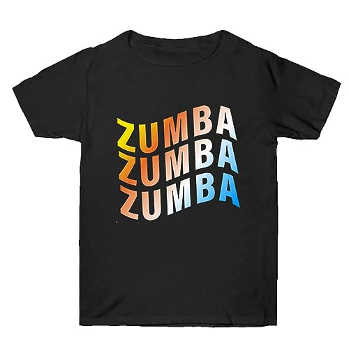 Camisetas al Aire Libre de Manga Corta para Mujer Camisetas Frescas de Cuello Redondo para Damas Zumba Print Baggy tee Shirt