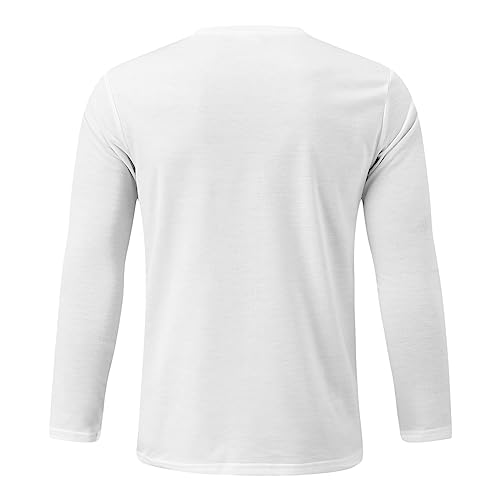 Camisetas Manga Larga Hombre, Camiseta Running Ajustada Manga Larga Camiseta Tecnica Padel Roja T Shirts Sin Capucha Camiseta Futbol Ciclismo Camiseta Gimnasio Camiseta Transpirable Cuello Redondo