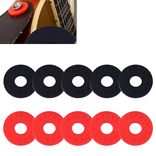 Candados de Silicona para Correa de Guitarra,Bloqueo Correa Guitarra,Cerraduras Correa Gguitarra,Bloques de Correa Guitarra,Protector de Guitarra,para Guitarra,Bajo,Ukelele,10PCS