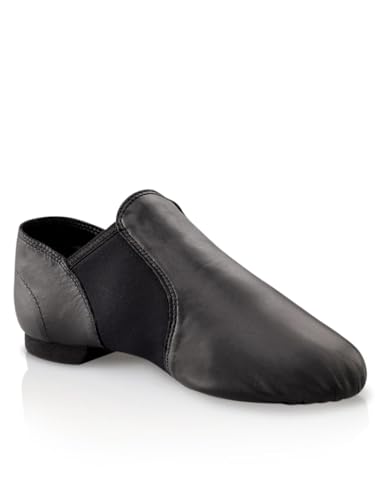 Capezio EJ2 E-Series Jazz Slip-On, Negro/Negro