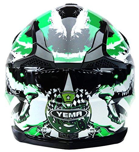 Casco Motocross Niño ECE Homologado - YEMA YM-211 Casco de Moto Infantil Cross Integral Enduro , L