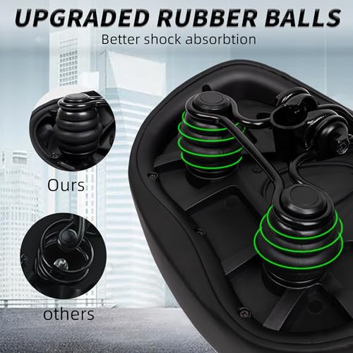 CDYWD Sillin Bicicleta Muy Comodo, Extra Ancho, Acolchado Suave, Transpirable, Asiento Bicicleta Ergonómico, Sillín Bicicleta Compatible con MTB, Bicicleta de Ciudad, Ebike, Bicicleta Estática