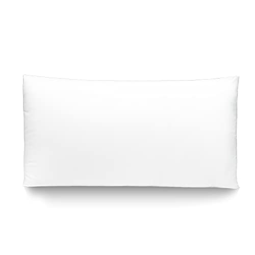 Cecotec Almohada Flow PureComfort 70 cm. Fibra con Tacto de Seda y Tratamiento Antiácaros y Antibacterias, Máximo Confort, Sensación de Firmeza Medio-Baja, Lavable