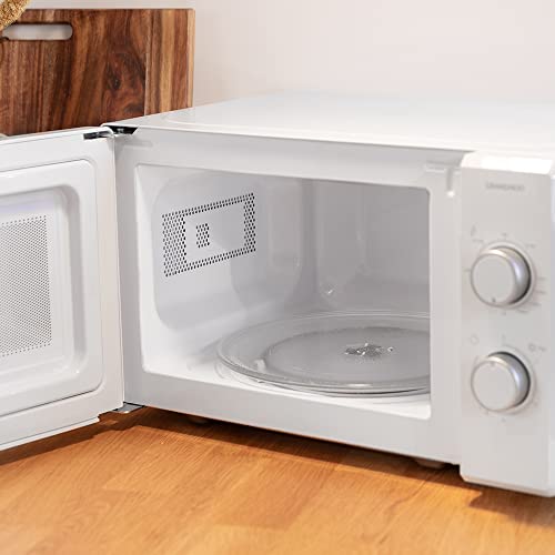 Cecotec Microondas de 20 Litros con Grill Grandheat 3120. 1050 W, Grill de 1000 W, Revestimiento AntiDirt iTech, Modo descongelación, Temporizador 35 min, FullWhite y detalles metalizados