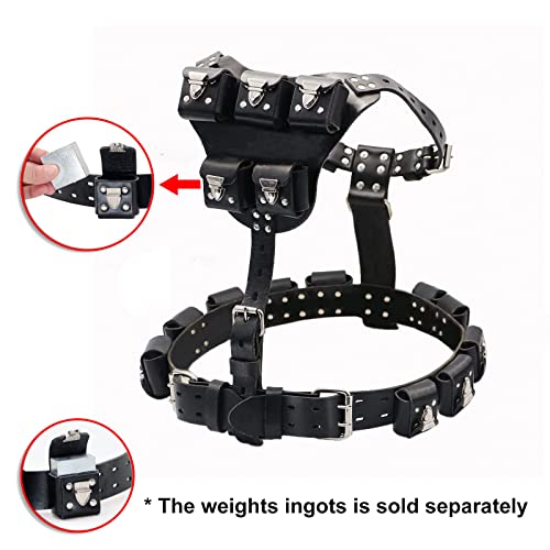 Chaleco con Peso para Perro, Chaleco con Peso Ajustable para Perro, arnés para Perro con Peso con Bolsillo para Entrenar y Hacer Ejercicio