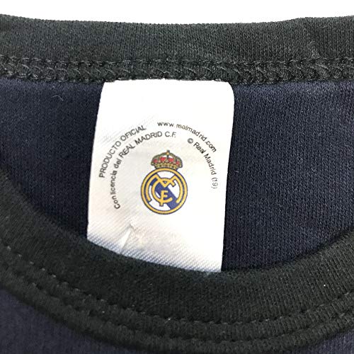 Champion's City Real Madrid FC Body Niños - Producto Oficial Primera equipación 2019/2020 - Personalizable - Nombre