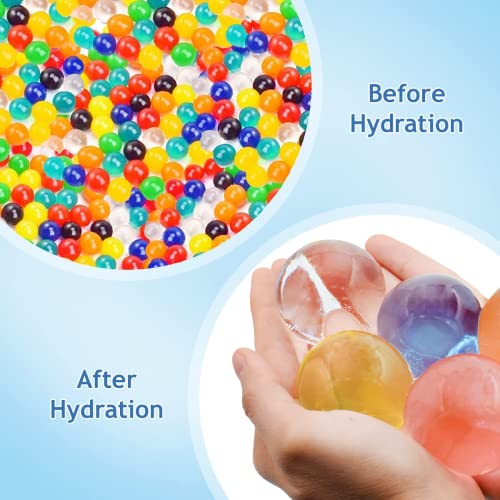 chimoo Perlas de Agua,150 Pcs Bolas de Gel No Tóxico y Ecológico, para Decoración de Jarrones para Flores y Plantas.