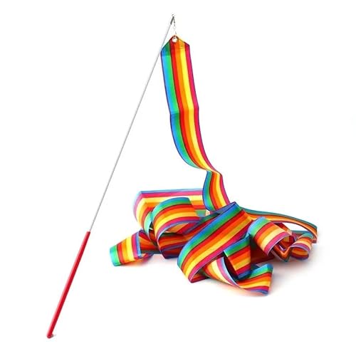 Cintas de entrenamiento. Streamer de cinta de seda Dragon Dance for cintas de danza de gimnasia, cinta de gimnasia, varita de cinta, cintas de gimnasia coloridas de 4 m, cinta de danza, arte rítmico,