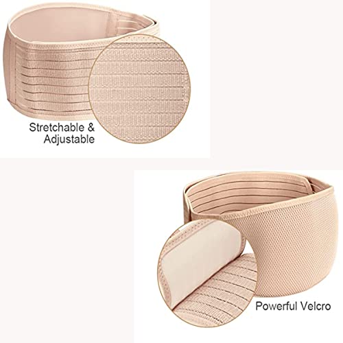 Cinturón de Maternidad De Soporte y Apoyo Durante el Embarazo, Cintura y Abdomen Faja Pélvica de Premamá, Postparto (Beige)