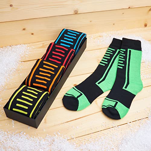 CityComfort Calcetines de Esquí para Niños Multipack 27-31, 31-40 (31-36 EU, Pack de 5)