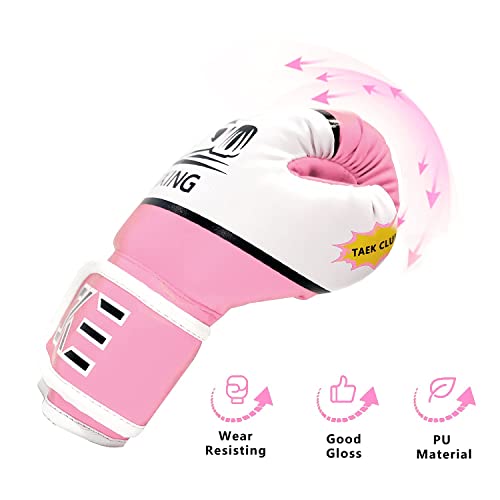 CKE Guantes de Boxeo para niños y niñas, niños pequeños de 5 a 12 años de Edad Guantes de Boxeo para Saco de Boxeo Kickboxing Muay Thai
