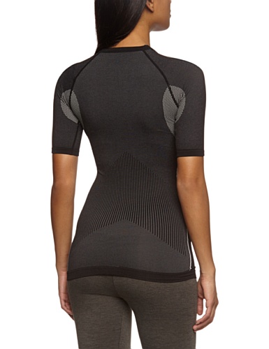 CMP Camiseta Mujer Sin Costuras, Negro, 42/44