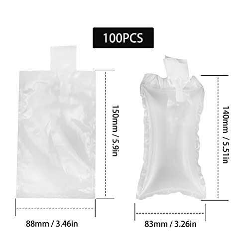 Cojín de burbujas de aire Material de embalaje 100 Piezas Cojines de aire Material de relleno para envío
