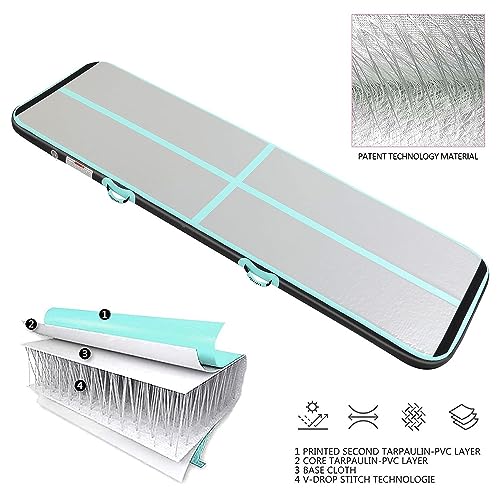 colchoneta gimnasia artistica 10cm Altura 3M tumbling gimnasia colchoneta Inflable Tumbling Mat Estera de Yoga Taekwondo con Bomba eléctrica