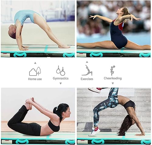 colchoneta gimnasia artistica 10cm Altura 3M tumbling gimnasia colchoneta Inflable Tumbling Mat Estera de Yoga Taekwondo con Bomba eléctrica