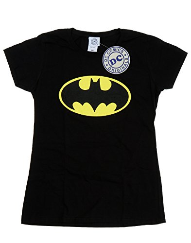 Collectors Mine - Camiseta de Batman con cuello redondo de manga corta para mujer, talla 40, color negro
