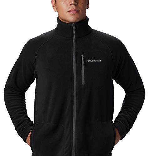 Columbia Fast Trek II Full Zip Fleece - Forro Polar para Hombre, Color Negro, Talla L