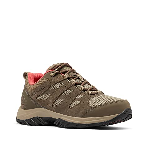 Columbia REDMOND III WATERPROOF Zapatillas De Senderismo Y Trekking impermeables Mujer , Marrón (Pebble x Red Coral), 39 EU